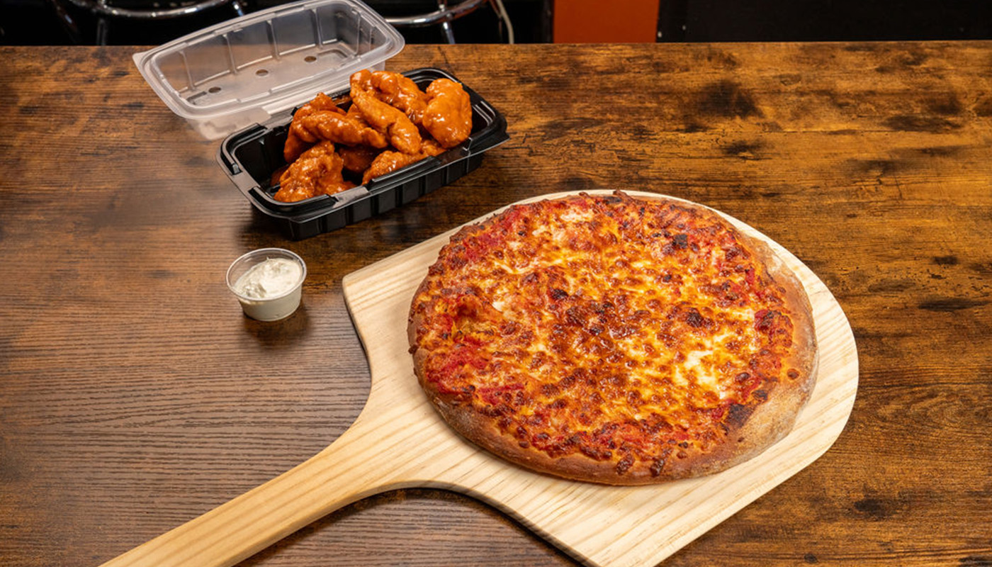 LARGE PIZZA & WINGS image
